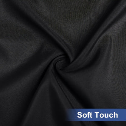 Tablecloth Elastic Cover Set for 6-Foot Rectangle Tables in 3, 6, 9 or 12 Pieces and Three Colors