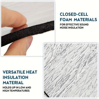 Sound Deadening Mat 60"x40" 275Mil 7mm Self-Adhesive Thermal Insulation – Car Sound Deadener for Hood Door Trunk Floor Firewall Truck Van RV