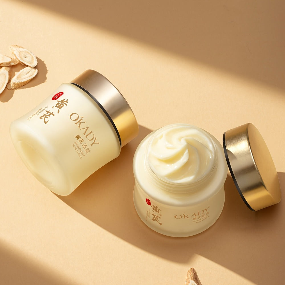 Astragalus Root Face Cream Moisturizer 2-Pack 100g x 2 – Deep Hydration, Brightening & Antioxidant Nourishing Cream for Dry Sensitive Skin, Barrier Repair