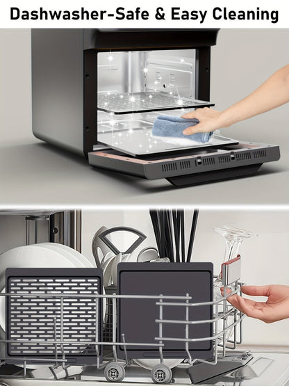 12Qt Air Fryer Convection Oven with Viewing Window, Touchscreen Panel, 12 Function Icons and Two Colors