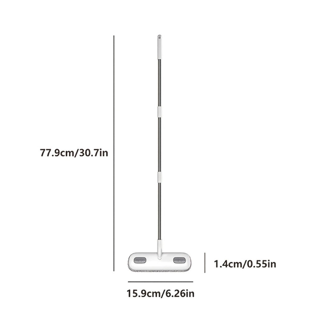 Window Screen Cleaning Brush with 30.7-Inch Telescopic Handle, 6.26-Inch Double-Sided Head and Storage Holder