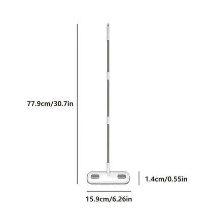 Window Screen Cleaning Brush with 30.7-Inch Telescopic Handle, 6.26-Inch Double-Sided Head and Storage Holder