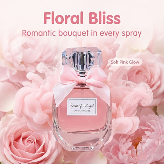 Perfume for Women Long Lasting Floral Fragrance – Angel Eau de Parfum 1.86oz | Lily Orange Blossom Vanilla Musk | Date Night Party Holiday Gift for Her