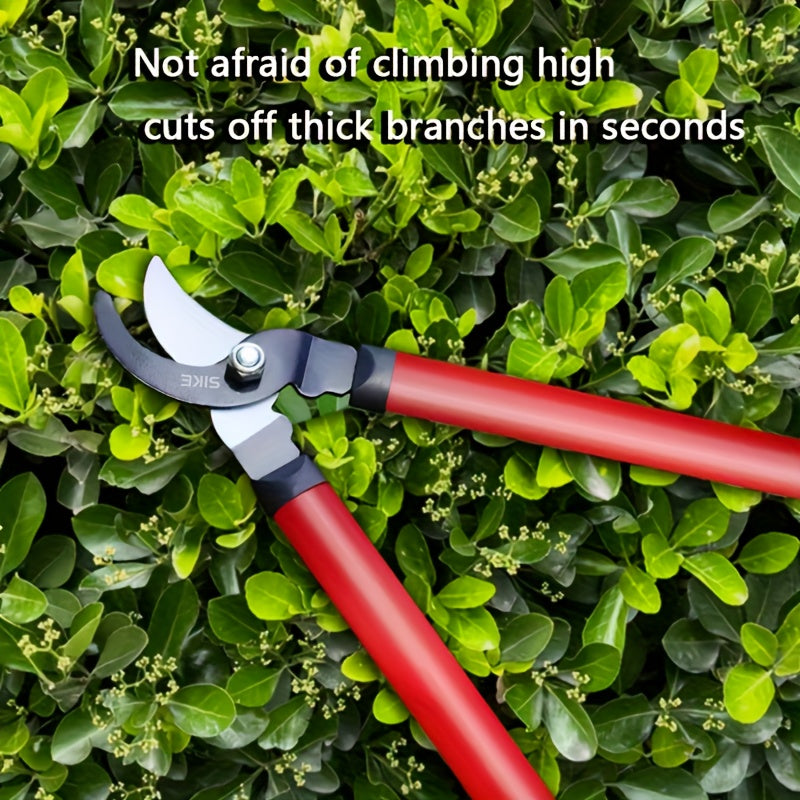 Long-Handle Bypass Loppers in Red or Green with Black Foam Grips and H or L Checkout Options