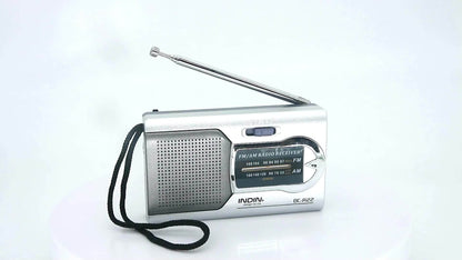 Portable AM FM Shortwave Radio with VFD Display, 21-Inch Antenna Long-Range Reception, AA Battery or DC Powered, Earphone Jack, for Emergency Preparedness Home Travel Seniors Camping