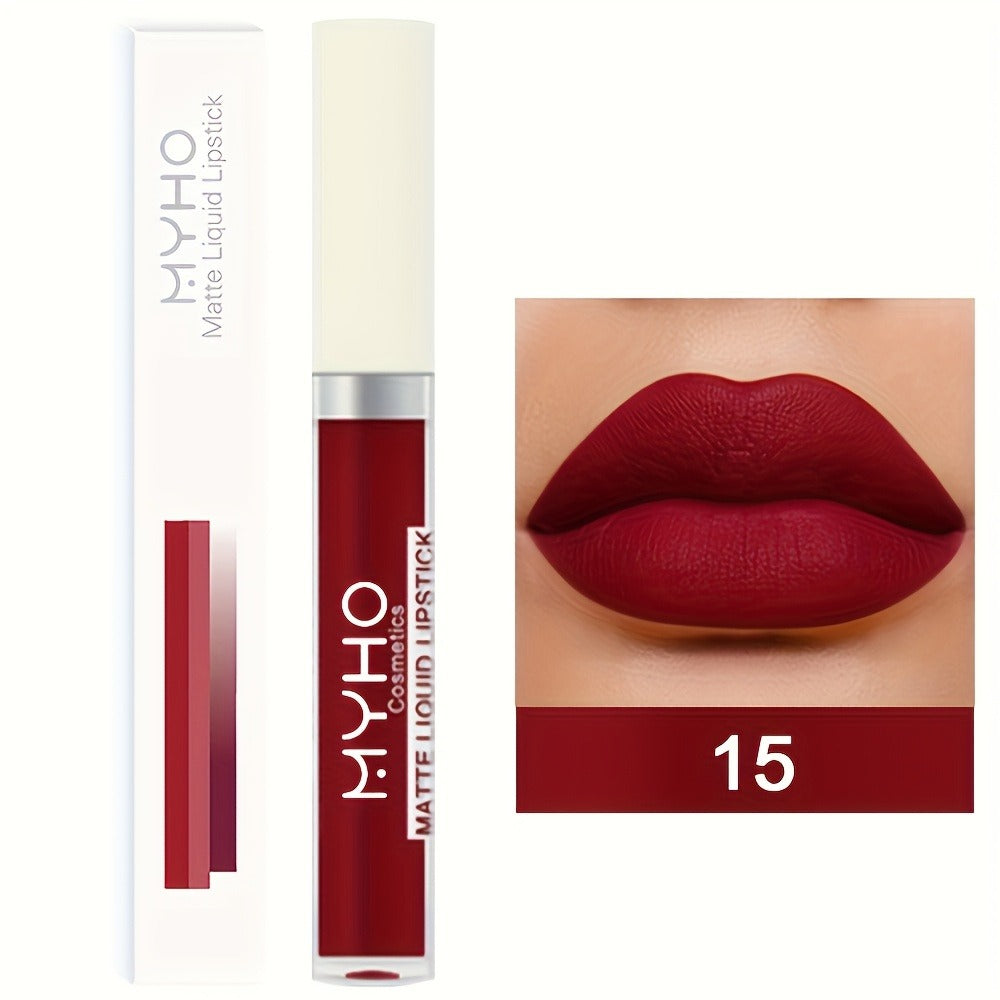 Lip Gloss Set by MYHO Cosmetics with 9 Matte Lip Colors per Set and Two Retained Shade Collections
