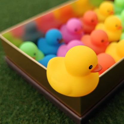 72-Piece Assorted Mini Rubber Duck Set in Mixed Colors for Supervised Bath, Pool and Party Play
