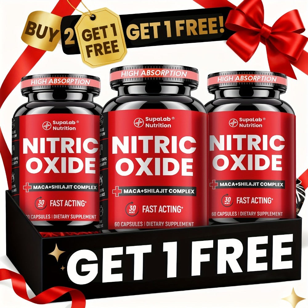 Supalab Nutrition Capsule Supplement, Three-Bottle Package with 60 Capsules per Labeled Bottle