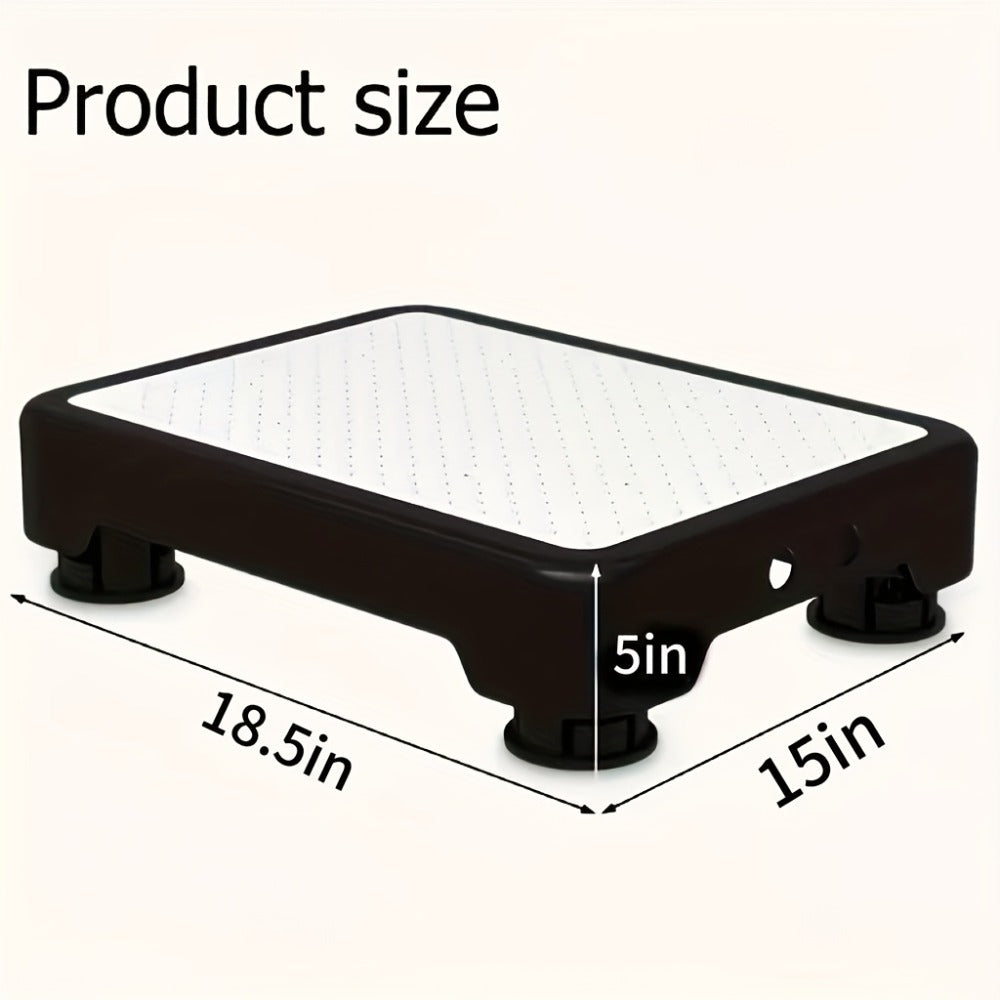 Adjustable One-Step Platform Stool, 18.5 x 15 x 5 Inches with Textured Top and Four Color Options
