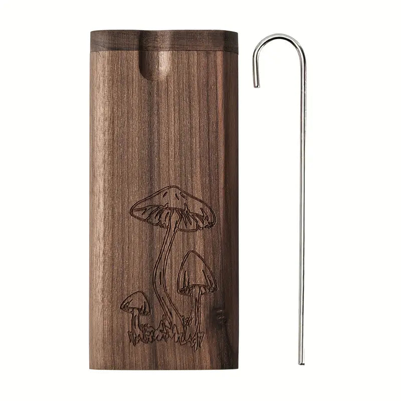 Cigarette Case - Engraved Wooden for Men Colorful Artisan Storage Box, Slim Pocket Holder - product detail view 10