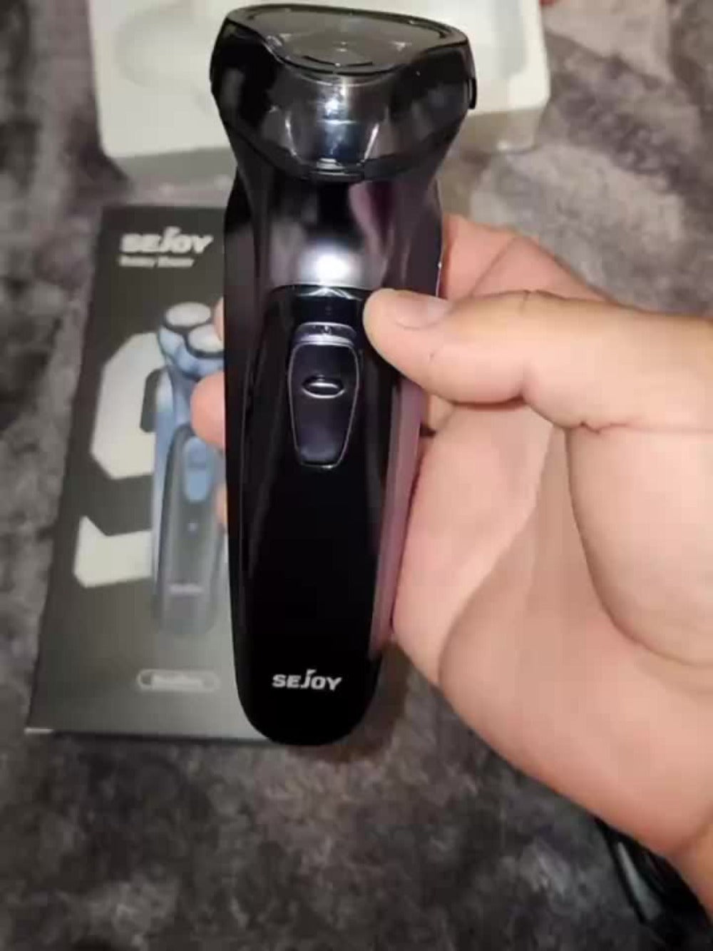 Electric Shaver 3D Floating Rotary Head with Pop-Up Trimmer, LCD Display and 1-Hour Fast Charge for Wet/Dry Use