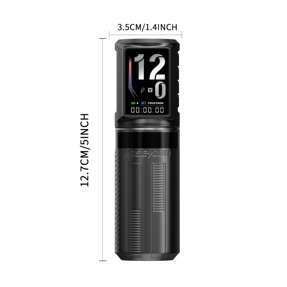 Wireless Tattoo Pen Machine Kit LED Color Screen 2300mAh Battery — Rotary Tattoo Gun with 10 Cartridge Needles 11 Inks Aluminum Alloy Pen Complete Beginner & Artist Tattoo Kit BT29