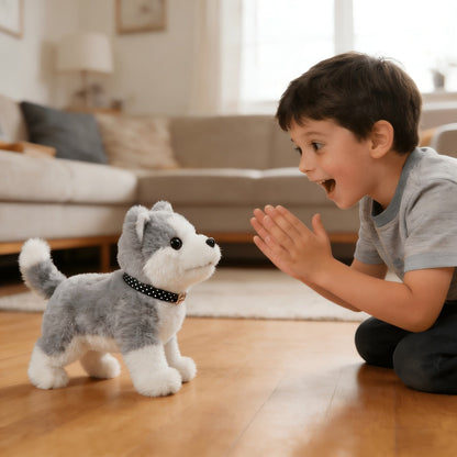 Electronic Walking Plush Animal Toys with Nine Dog, Cat or Chick Styles and Boxed or Boxless Options