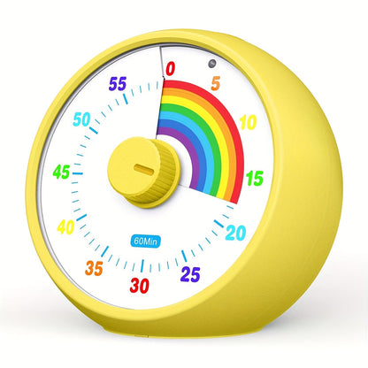 Visual Countdown Timer 60 Minute – Silent Operation Time Management Clock for Classroom, Office, Kitchen & Desktop, Multiple Colors Available