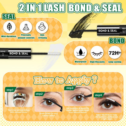 False Eyelash Cluster Kit with Four Package Options from 209 to 1993 Pieces plus Tools and Gift Bags
