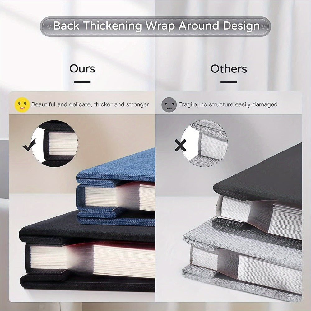 Self-Adhesive Linen Photo Album with 40- or 60-Page Options, Two Cover Sizes, Metal Pen and 12 Colors