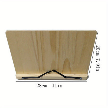 Adjustable Foldable Book Stand with Three Checkout Styles, Page Clips and 11 x 7.9-Inch Reading Panel