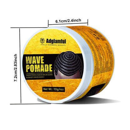 360 Wave Pomade for Men — Wave Control Defining Cream for Layered Waves, Volume & Texture | Non-Greasy, Water-Soluble, No Residue | Easy to Style, Brush & Maintain Natural 360 Waves