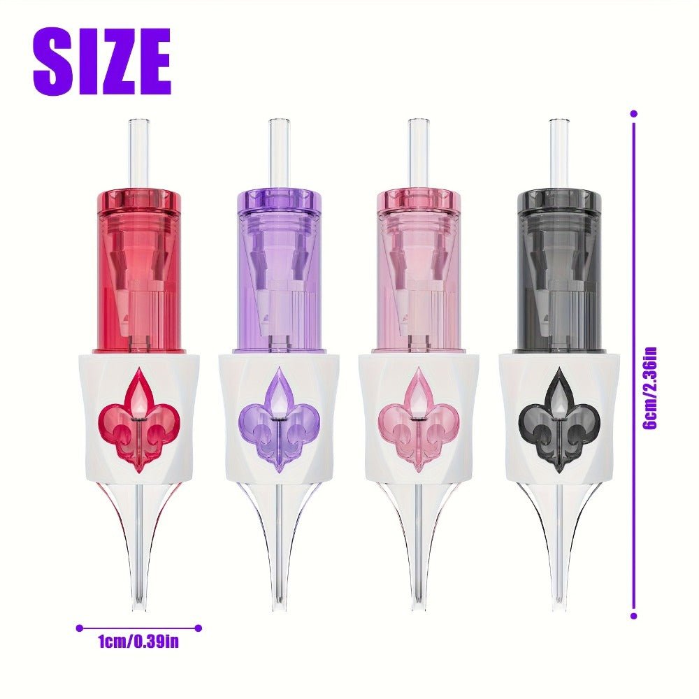 Tattoo Cartridge Needles with LumenTip Label, 20 or 50-Piece #12 RL RS RM M1 Cartridge Pack Choices