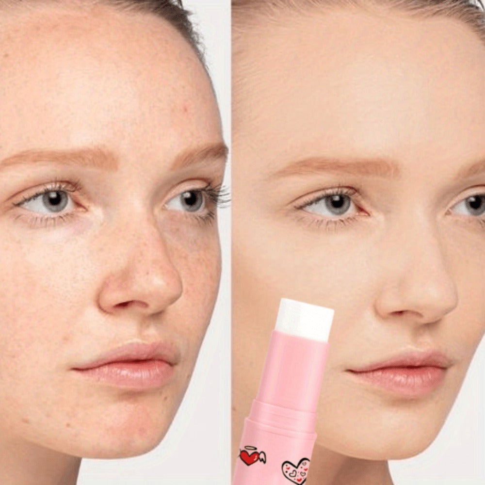 Two-Piece Matte Foundation Stick Set with Full-Coverage Formula for Oily or Combination Skin