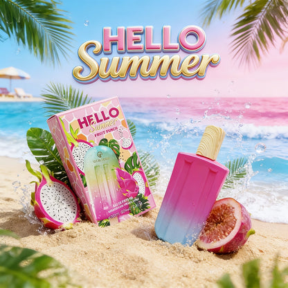 Perfume for Women in 3.38 oz Popsicle Bottle with Tropical-Fruit Profile and 2 Gradient Colors