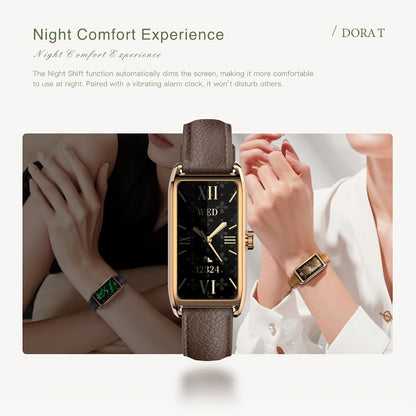 Smartwatch for Women with 1.13-Inch AMOLED Display, Cycle Tracking and Six Color Options with Model-Specific Color and Band Options