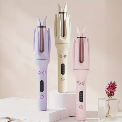 Automatic Hair Curler 28mm Barrel Negative Ion Technology 4 Temperature Settings Fast Heating Portable Travel Hair Curling Wand for Easy Curls Women Gift