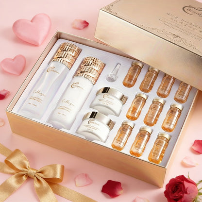 Skincare Set with Beautyluress Label, 14 Collagen Hyaluronic Acid and Niacinamide Product Pieces