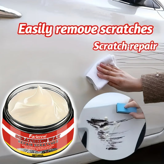Car Scratch Remover & Swirl Remover – Nano Shine Polish Paste Kit with Sponge, Automotive Paint Scratch Repair for All Paint Colors, Vehicle Surface Restoration