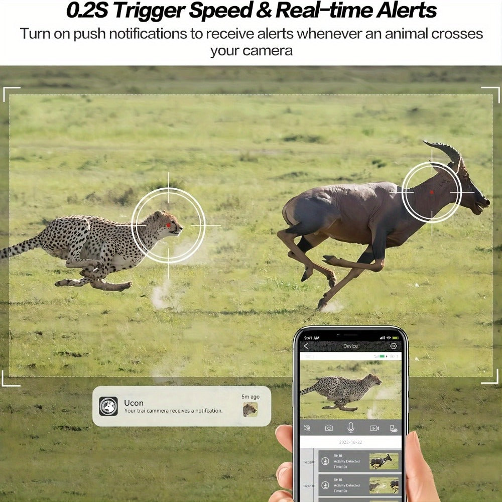 4G LTE Solar Trail Camera with App Alerts, Live View and Built-In SIM in One- to Four-Camera Packs