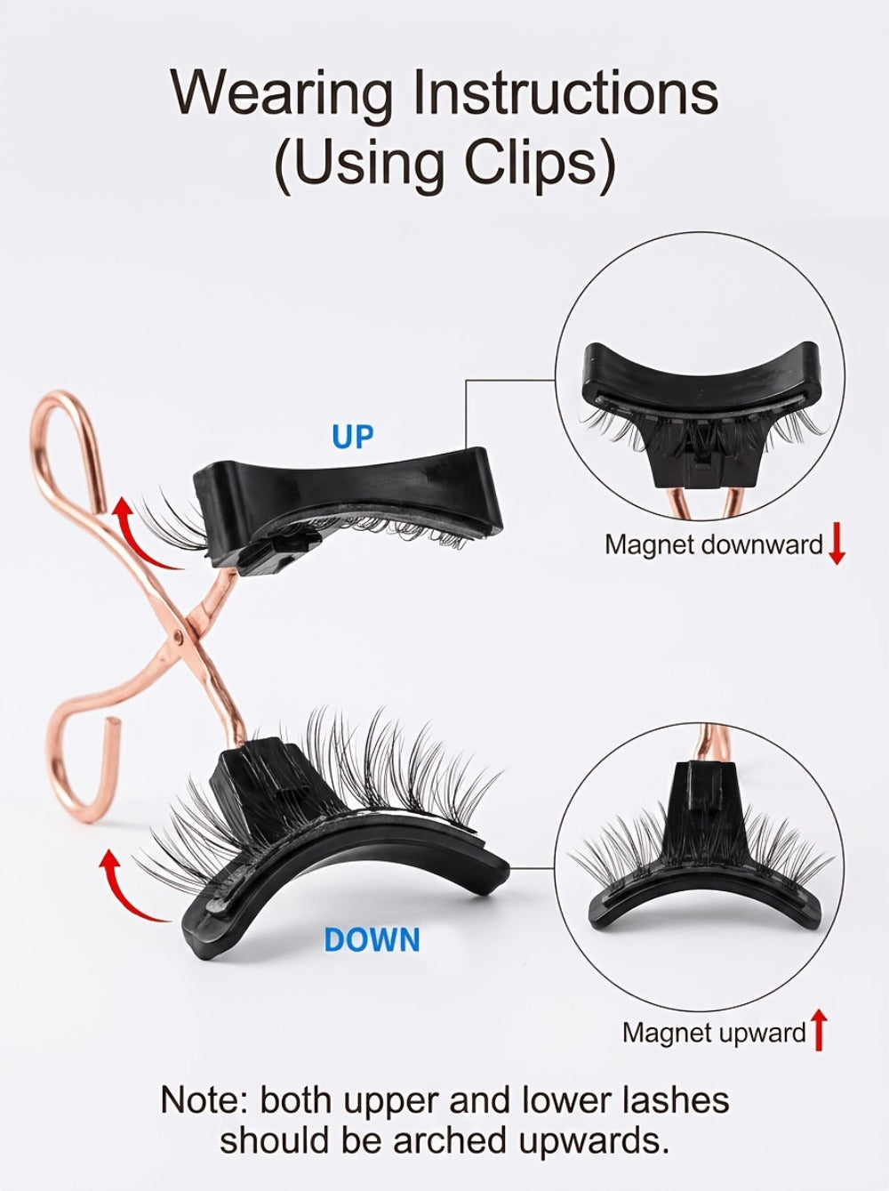 Reusable Magnetic False Lashes 8Pcs No Glue Double Strip Set with Applicator & Tweezers – Natural Everyday Makeup Look for Women, Daily Wear, Parties, Travel & Mom Gift