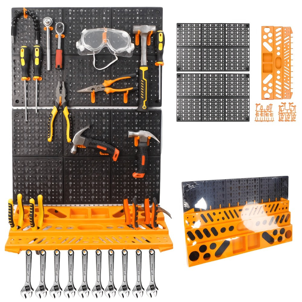 Tool Organizer Set – Multi-Functional Wrench, Screwdriver, Drill Bit & Hammer Storage Rack | Garage Tool Organizer Wall Mount for 39/69 Piece Tool Sets | Workshop Tool Holder Gift for Men & DIY Enthusiasts