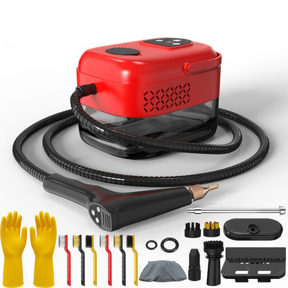 Handheld Steam Cleaner High Pressure High Temperature LCD Multi-Speed for Kitchen Grease Sofa Tile Grout Carpet Home Cleaning