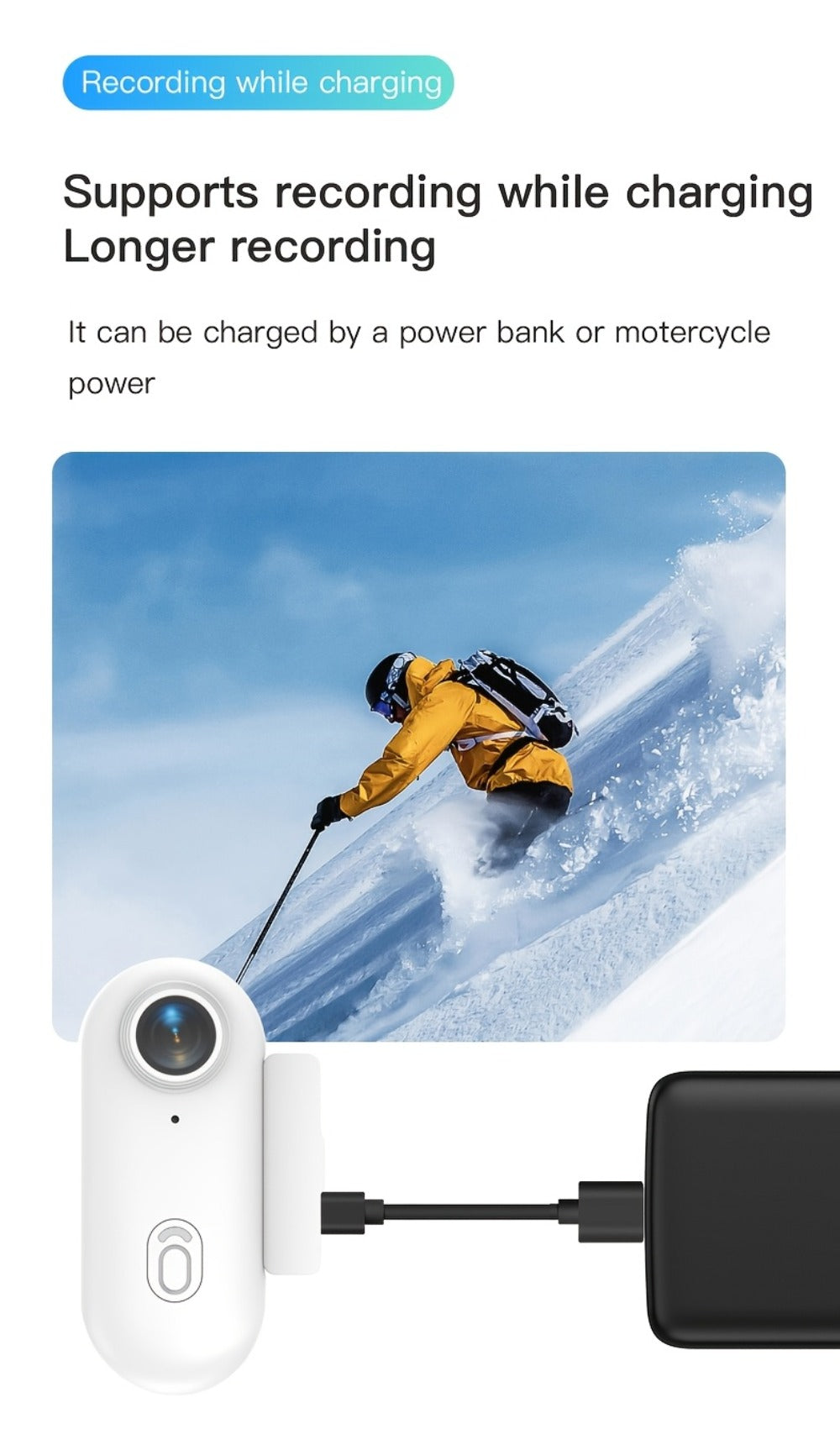 H265-Labeled Thumb Action Camera with 1080P or 4K Options, Magnetic Mount and Three Accessory Bundles