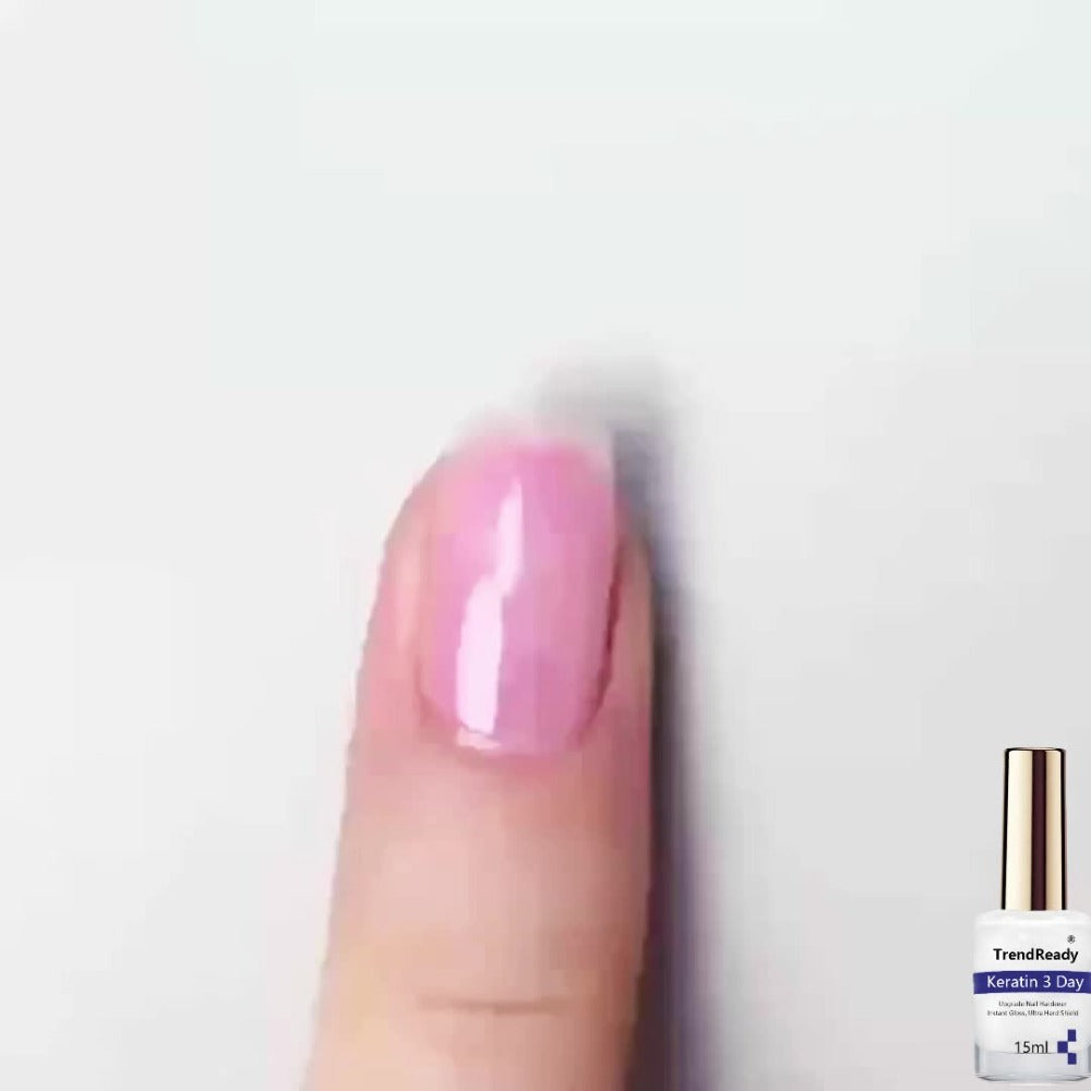 Nail Hardener for Weak Brittle Splitting Nails 2 Pack - Fast Drying White Nail Strengthener with Vitamin E