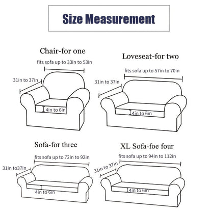 Seersucker Sofa Slipcover with Skirt High Elastic Stretch Drawstring Durable Washable Couch Cover for 1 2 3 4 Seater Armchair - 8 Colors Coffee Gray White Green Blue