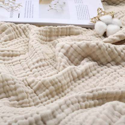 Morandi Cotton Muslin Blanket 6-Layer – Soft Gauze Throw for Couch & Bed, Lightweight Breathable All Season, Machine Washable, 6 Colors