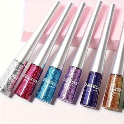 Glitter Liquid Eyeliner Set 16 Colors water-resistant Shimmer Metallic Eye Liner Pen Kit – extended-wear Smudge-Proof Sparkle Eye Makeup