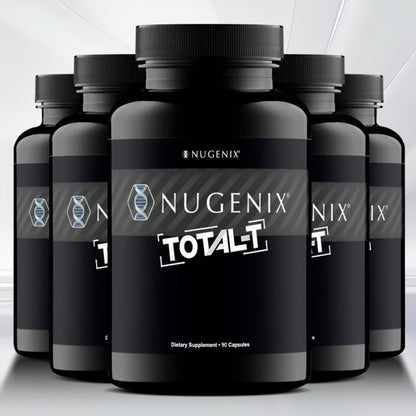 Five-Bottle L-Citrulline Men's Health Supplement Capsule Set with Coordinated Containers and Labels