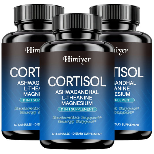 Cortisol Balance Supplement 60 Capsules 11-in-1 Hormone Balancing Stress Relief with Ashwagandha Rhodiola Rosea Theanine Magnesium for Women