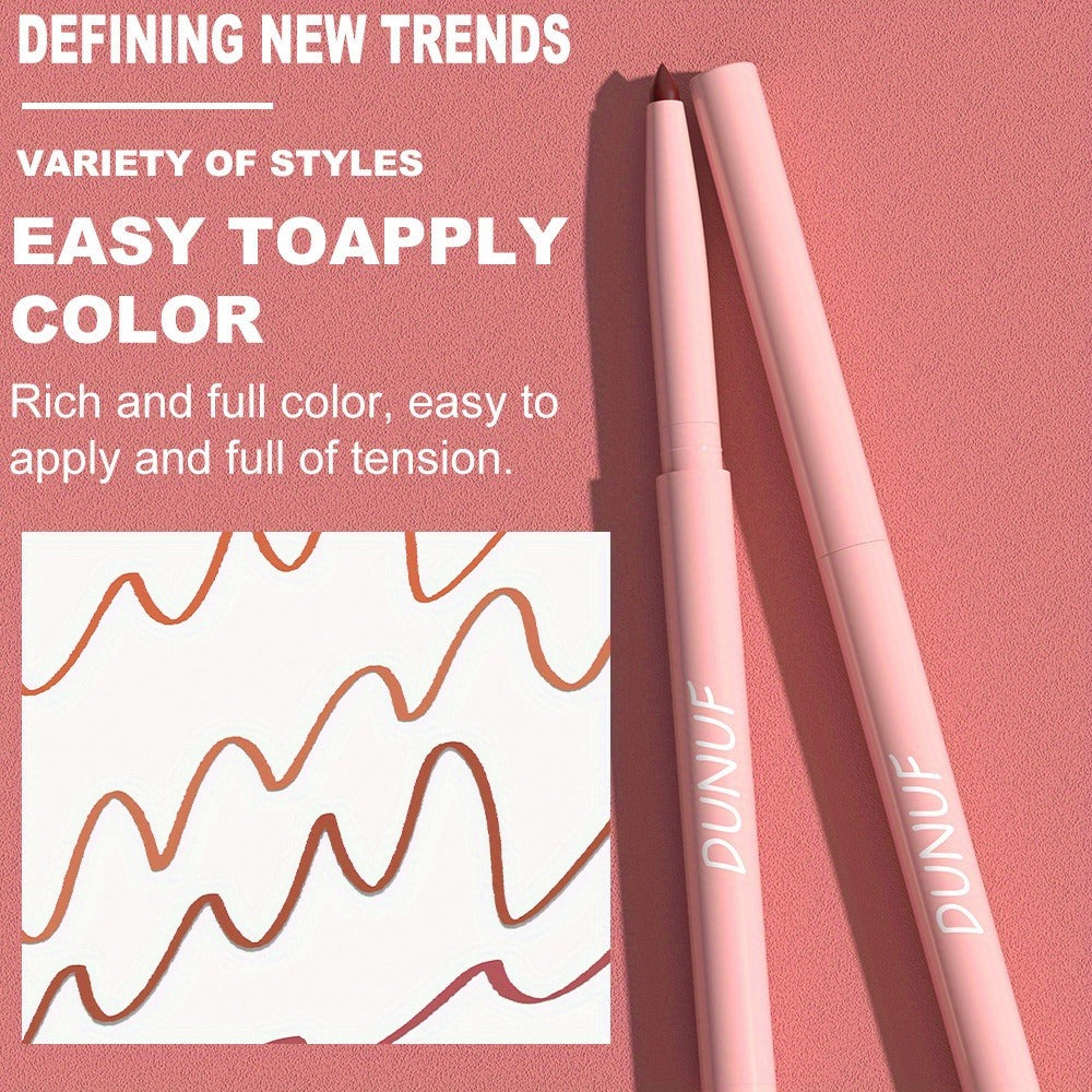 Twelve-Piece Lip Liner and Lip Color Pencil Set with Nude-to-Bold Visible Shades in the 12 Colors Option