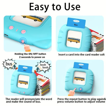Bilingual English Speaking Flash Cards for Kids — 56 Cards 112 Visual Sight Words, Toddler Vocabulary Builder ESL Language Learning Toy for Boys Girls Ages 2-6, Birthday Christmas Gift