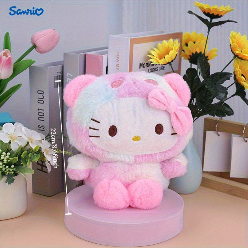 Kuromi Hello Kitty Melody Cinnamoroll Plush Doll – 4 Sanrio Characters Soft Stuffed Animal Kawaii Toy, Cute Anime Gift for Girls Teens Birthday Christmas