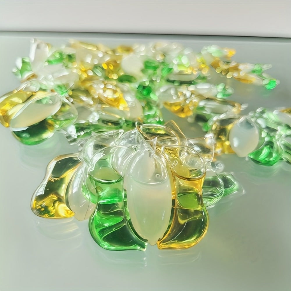 Flower-Shaped Laundry Detergent Pods with Floral Design, Offered in 30- or 60-Count Packages