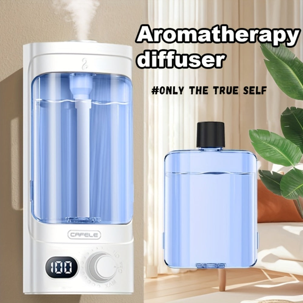 300ml Rechargeable Essential Oil Diffuser with Numeric Display, 100-Level Control Label and One Oil Bottle