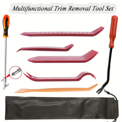 Car Lockout Kit Emergency Door Opener Tool Set with Carrying Bag - Portable Vehicle Unlock Kit for Locked Car Doors