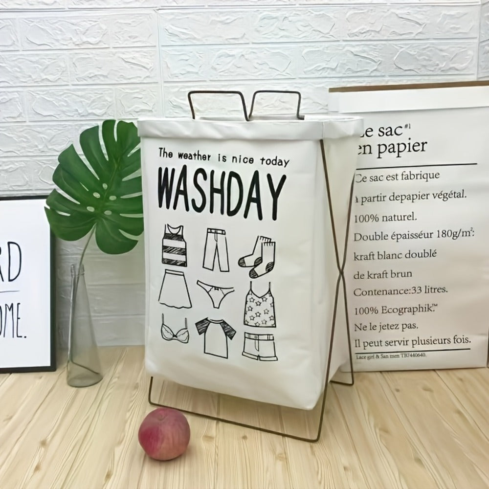 Rectangular Laundry Hamper Basket with Handles – Large Multi-Component Clothes Storage Organizer for Home, College Dorm, Bathroom & Bedroom – Stylish Functional Laundry Basket