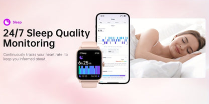 Smartwatch – with Built-in Alexa FAWEIO 1.8" HD Touch Screen, Bluetooth Calling, 100+ Sport Modes, Fitness Tracker Heart Rate Sleep…