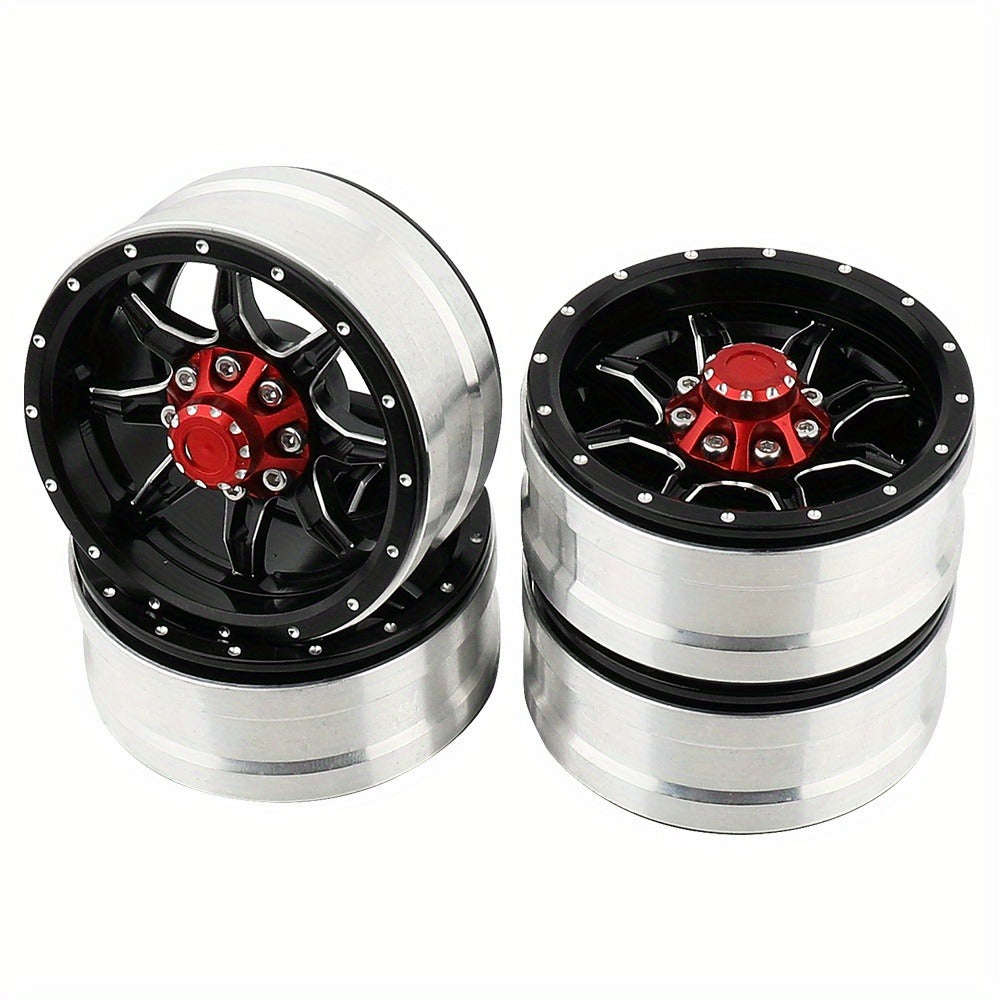 1.9" Beadlock Wheel Rims for RC Crawler 4pcs with the Listed Color, Size or Set Options for Everyday Use
