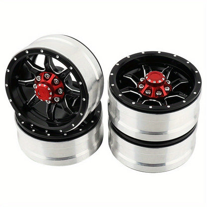 1.9" Beadlock Wheel Rims for RC Crawler 4pcs with the Listed Color, Size or Set Options for Everyday Use